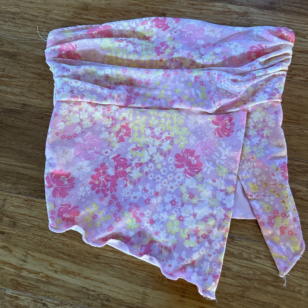 SHEIN floral tube top